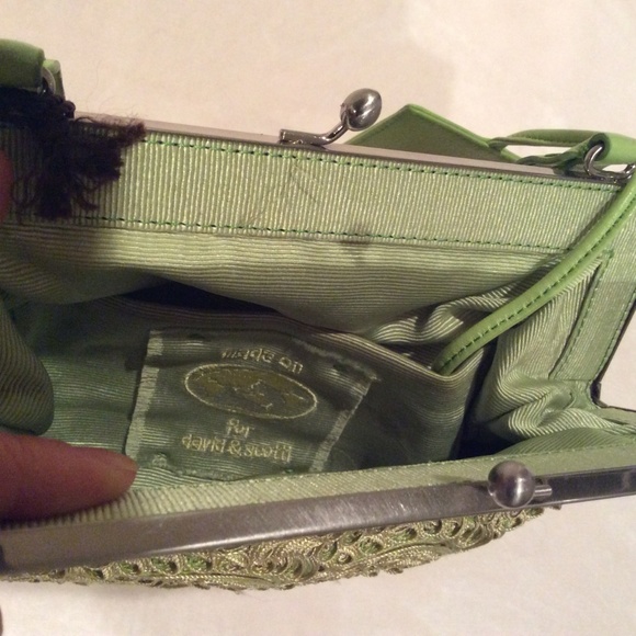 David & Scotti Italian Macrame Leather Handbag - Picture 4 of 8